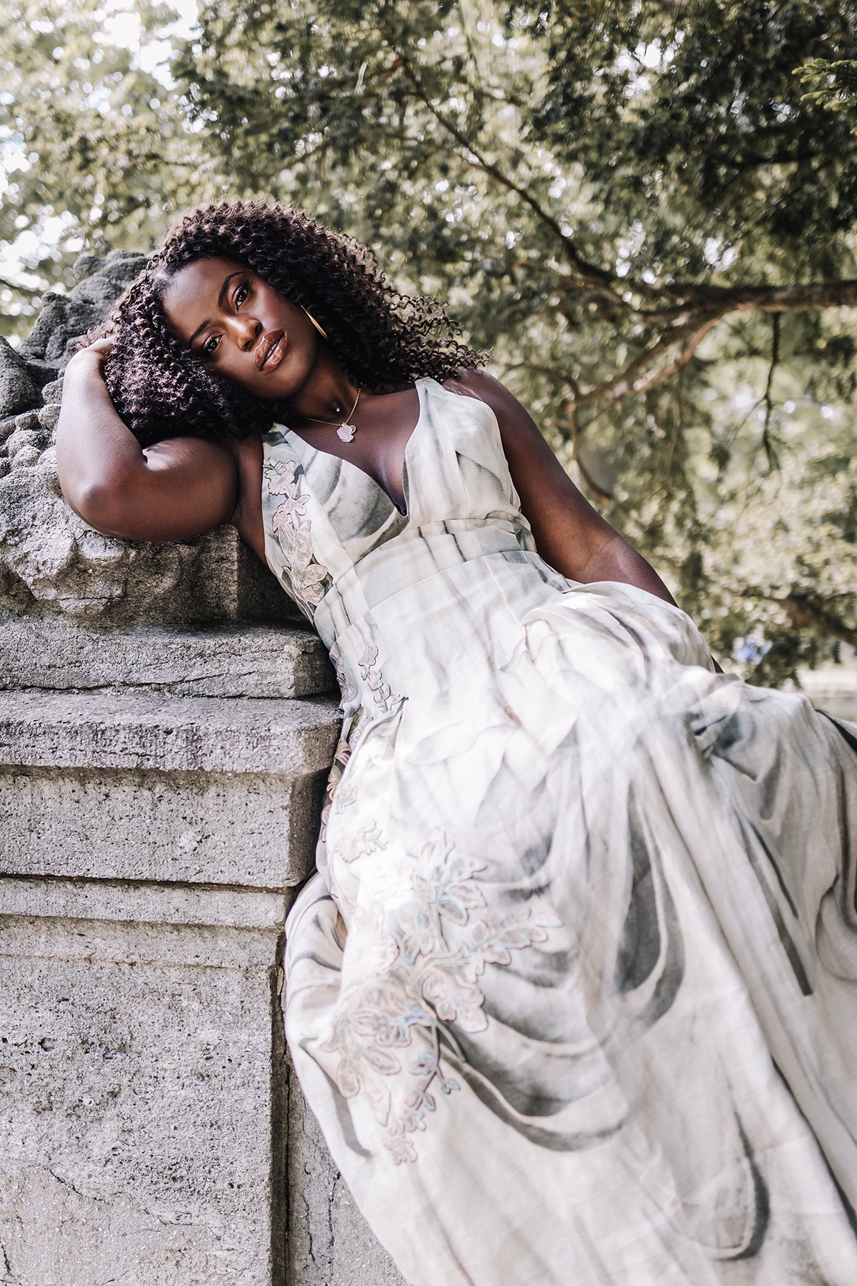 Full body shoot with dress side potrait.