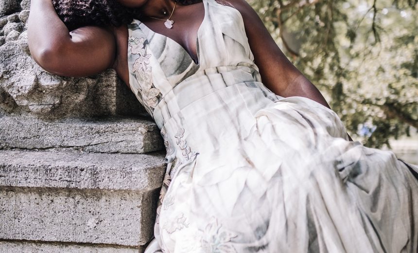 Full body shoot with dress side potrait.